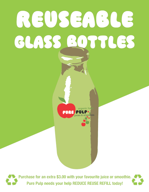 Use a glass bottle for just $3